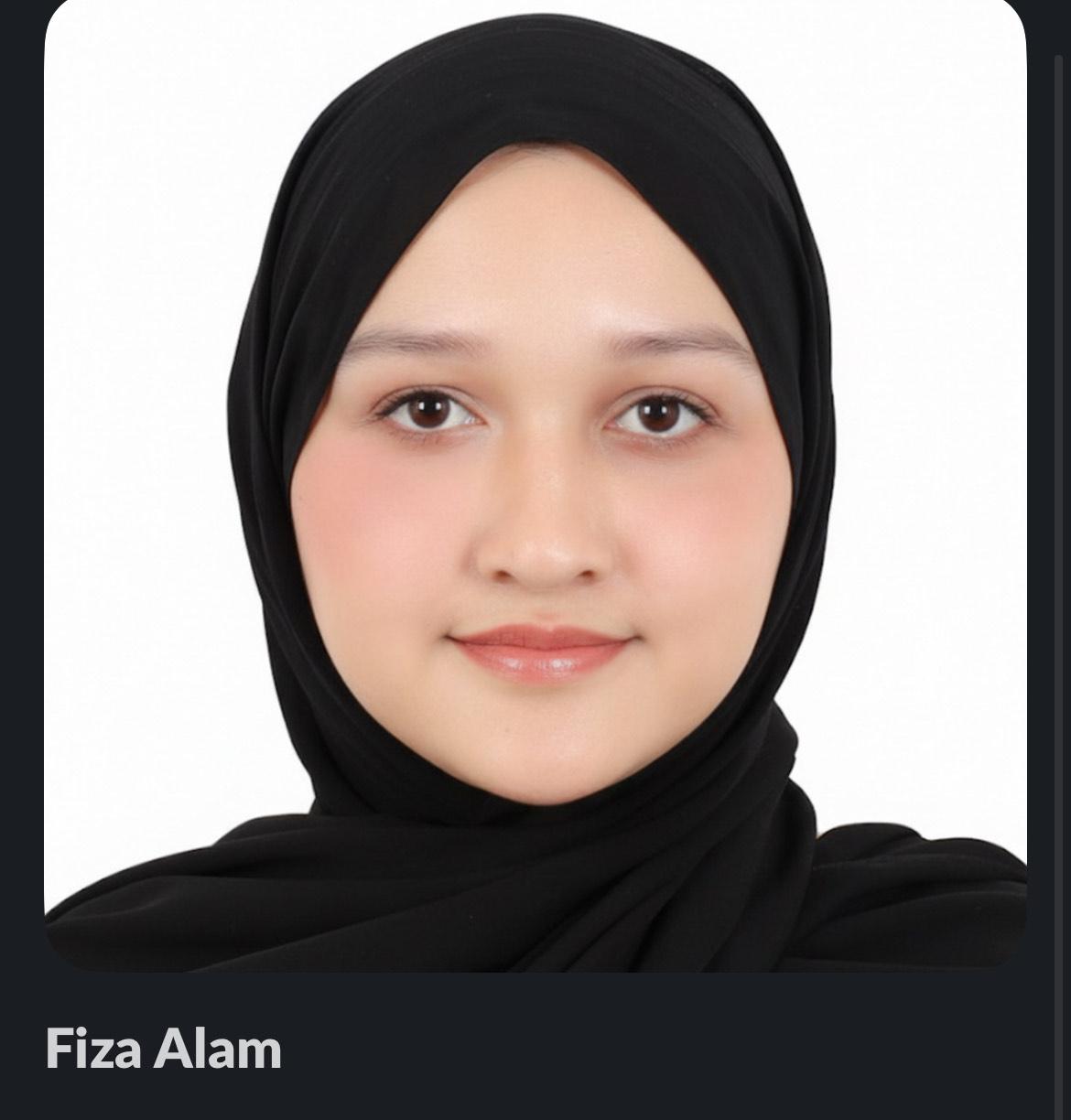 Fiza Alam — Chapter Leader Photo